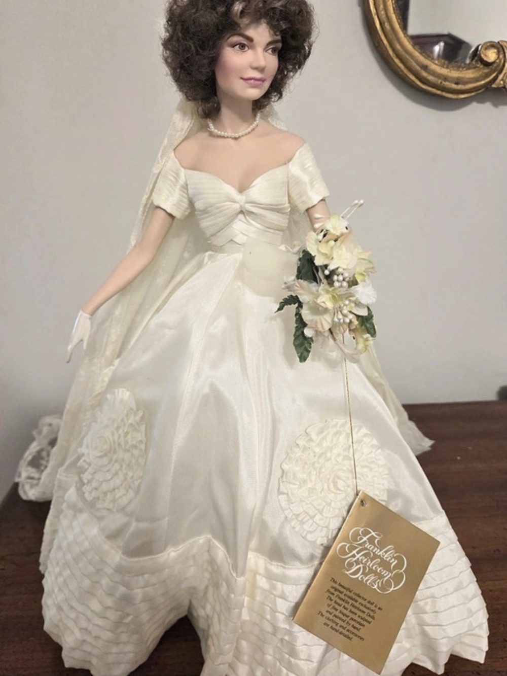 Franklin Heirloom Dolls Jackie Bride Doll